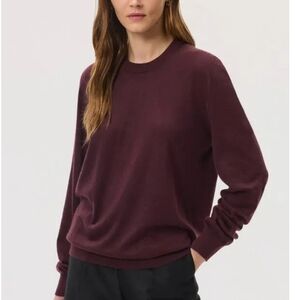 Johnstons of Elgin Superfine Cashmere Pullover Burgundy M Unisex Scotland EuC